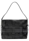 St Agni St. Agni Woven Mini Leather Tote In Black