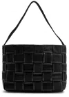 St Agni St. Agni Woven Mini Suede Tote In Black