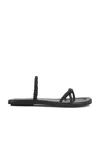 St Agni Woven Rope Slide In Black