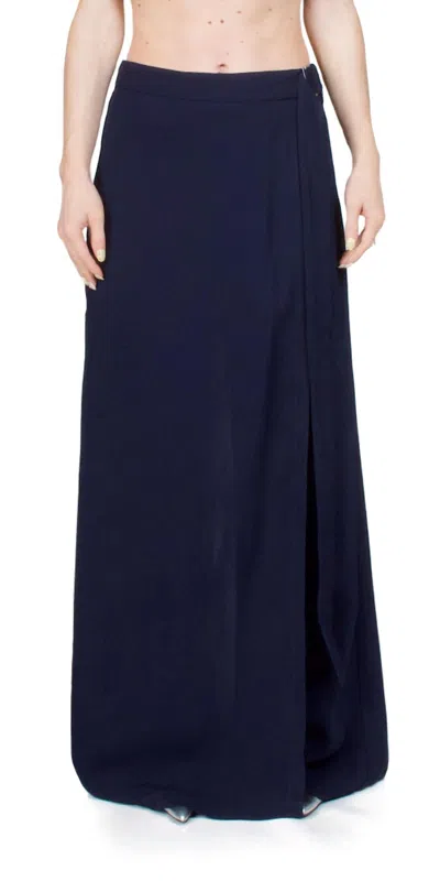 St Agni Wrap Trouser In Inkwell In Multi