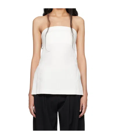 St Agni Zippered Bandeau Top