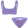 St. Barth Baker W Crinkle Stripes Blue