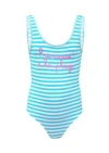St. Barth Cara String Stripes Princesse Blue &amp; White
