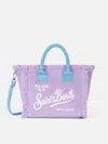 St. Barth Colette Sponge Lilac &amp; Blue Bag