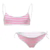 St. Barth Jaiden String Stripes Pink &amp; White