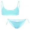 St. Barth Jaiden String Stripes Princesse Blue &amp; White