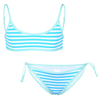 St. Barth Kids' Jaiden String Stripes Princesse Blue &amp; White