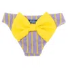 St. Barth Madame Terry Stripes Yellow &amp; Lilac