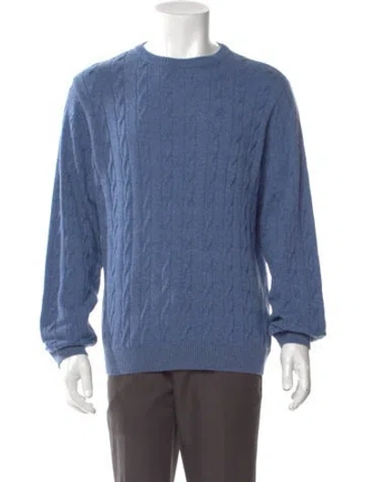 Pre-owned St. Croix Crew Neck Long Sleeve Pullover W/ Tags In Blue