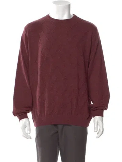 Pre-owned St. Croix Crew Neck Long Sleeve Pullover W/ Tags In Burgundy