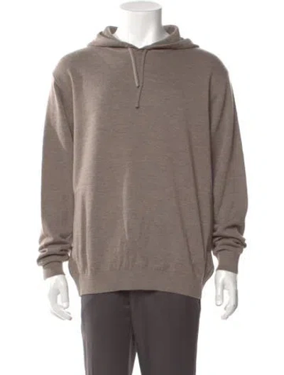 Pre-owned St. Croix Wool Mock Neck Polo Sweater W/ Tags In Neutral