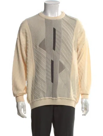 Pre-owned St. Croix Wool Patterned Pullover In Neutrals