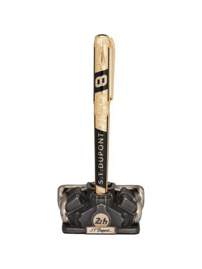 St Dupont 24h Le Mans Haute Creation Diamond Writing Kit In Gold