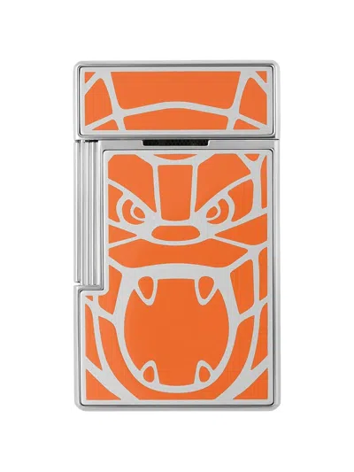 St Dupont Biggy Lighter In Orange