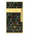 St Dupont Biggy Patterned Lighter In Brown