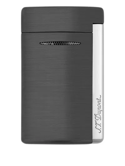 St Dupont Brushed Lighter In Gray