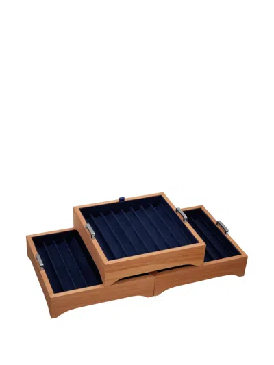 St Dupont Cube Logo-detail Pen Box In Black