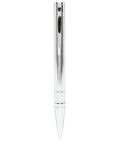 St Dupont D-initial Ballpoint Pen In Silver