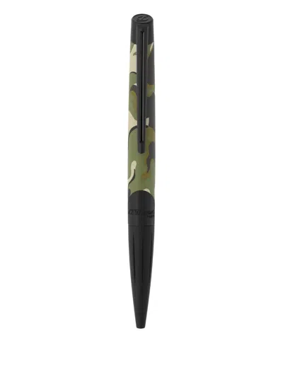 St Dupont Defi Millenium Camo Pen In Green