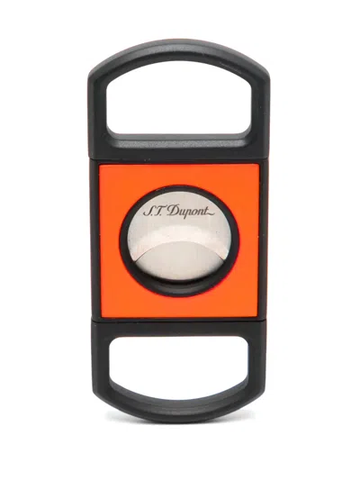 St Dupont Double-blade Cigar Cutter In 橘色