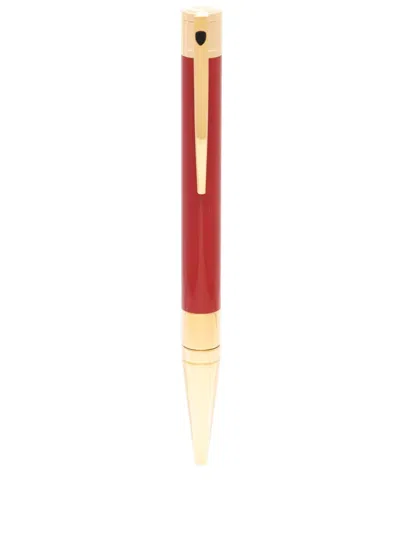 St Dupont Dragon D-initial Ballpoint Pen In Red