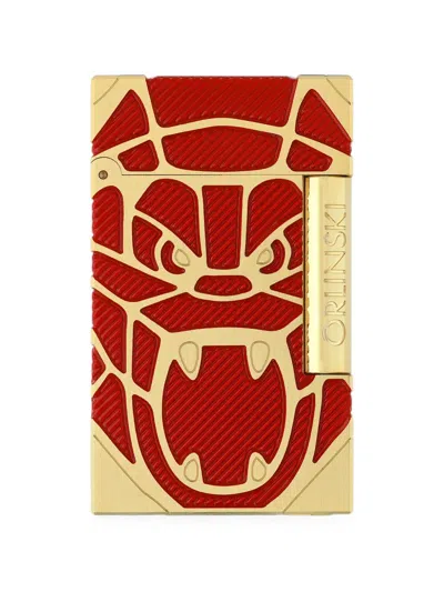 St Dupont Embossed Lighter In Multi