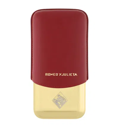 St Dupont Engraved Romeo & Julieta Cigar Case In Multi