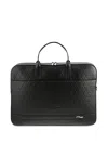 St Dupont Firehead Leather Document Holder In Black