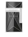 St Dupont Geometric-pattern Lighter In Black
