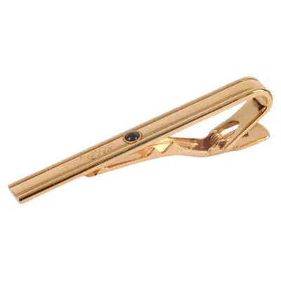 Pre-owned St Dupont Gilded Tie Clip "s.t. Dupont Paris", France, Paris, 2000s In Beige