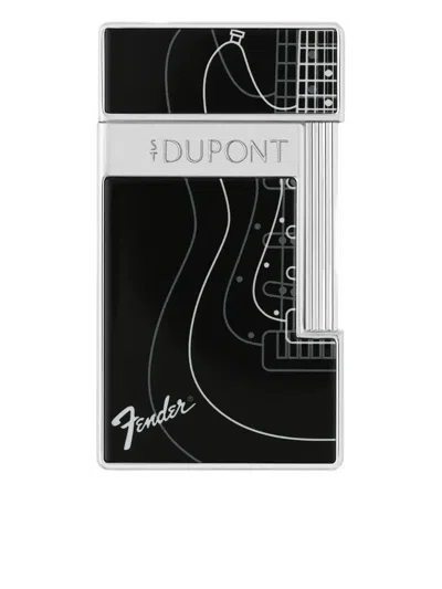 St Dupont Guitar Motif Lighter In Black