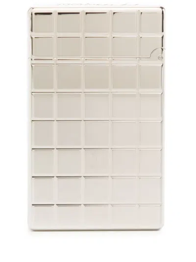 St Dupont Haute Création Embossed-finish Lighter In Silver