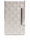St Dupont Initial Cinatic Lighter In Silver