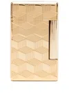 St Dupont Initial Cube Lighter In Gold