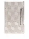 St Dupont Initial Cinatic Lighter In Silver