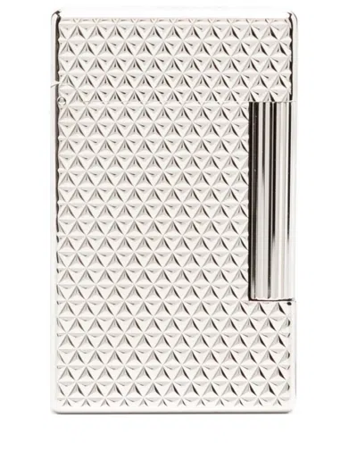 St Dupont Initial Firehead Lighter In Silver