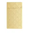 St Dupont Initial Guilloche Golden Lighter In Gold