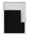 St Dupont Lacquered Lighter In Brown