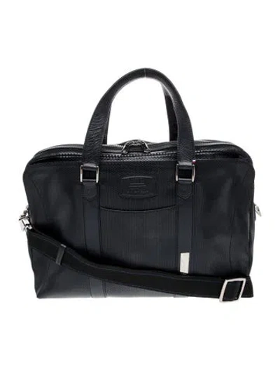 Pre-owned St Dupont Leather Briefcase In Blue