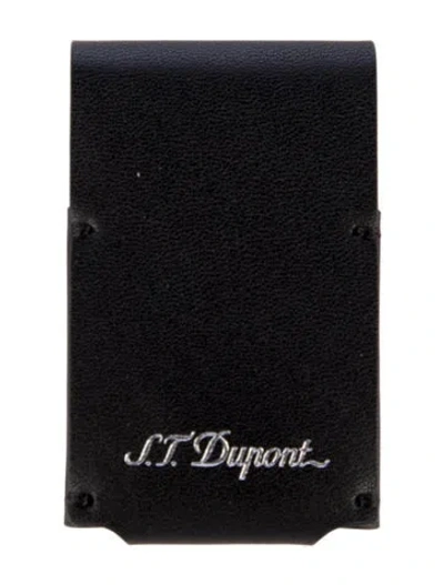 Pre-owned St Dupont Leather Lighter Case In Multi