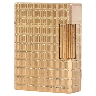 Pre-owned St Dupont Lighter "s.t. Dupont Ligne 1 Br Small, Gold Plated", France, 1980s