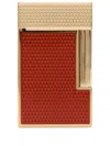 St Dupont Ligne 2 Debossed Lighter In Orange