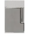 St Dupont Ligne 2 Diamond-pattern Head Lighter In Silber