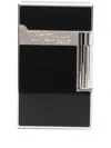 St Dupont Ligne 2 Engraved-logo Lighter In Black