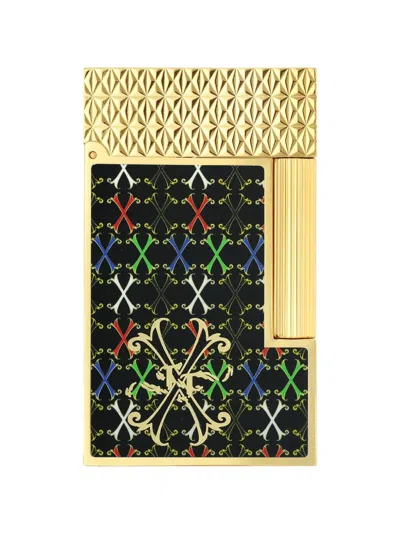 St Dupont Ligne 2 Lacquerd Lighter In Multi
