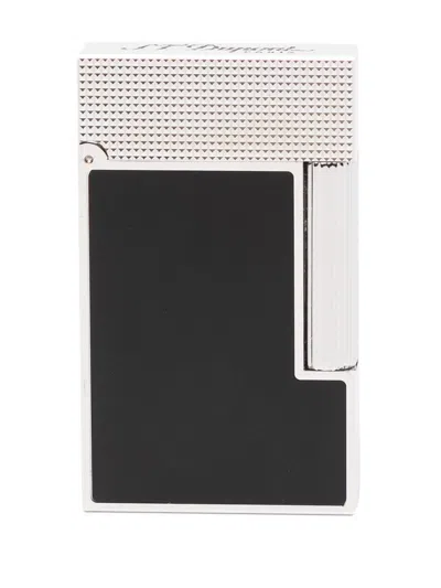 St Dupont Ligne 2 Two-tone Lighter In Black