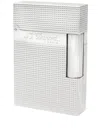 St Dupont Line-2 Microdiamond Lighter In Silver
