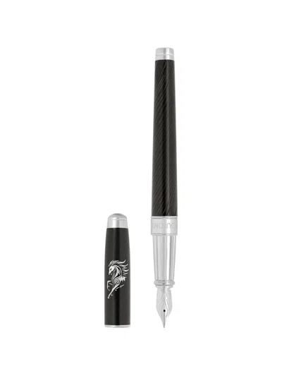 St Dupont Line D Eternity Fountain Pen In Black