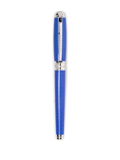St Dupont Line D Large Fountain Pen In Blue