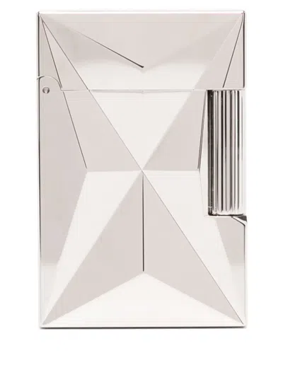 St Dupont Logo-engraved Lighter In Silver